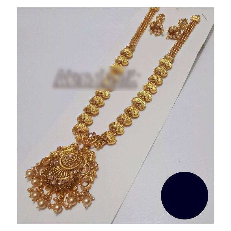 Picture of Elegant & Trendy South Indian Jewellery Set of Necklace and Earring for Women Sita and Earring Set Multicolor