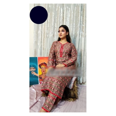 Picture of Sadabahar Co-ords 2 Piece Collection Ready to Wear Stitched Two Piece Set For Women Girl Multicolor