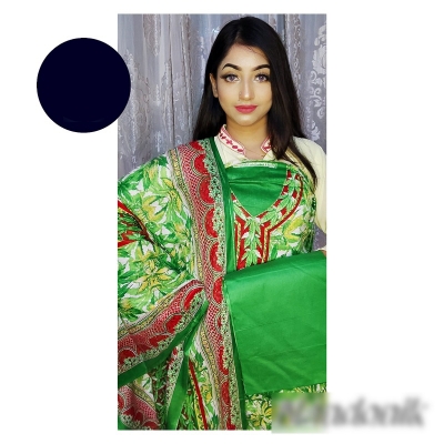 Picture of BD Lawn Ustitch Three Piece With Extra Sleeve Multicolor,Un-stitched