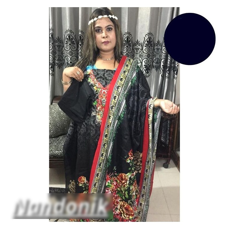Picture of Ferdous Lawn Ustitch Three Piece With Extra Sleeve Multicolor,Un-stitched