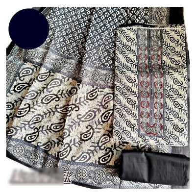 Picture of Exclusive Stone  Joypuri Cotton Unstitched Three Piece Multicolor,Un-stitched