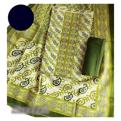 Picture of Exclusive Stone  Joypuri Cotton Unstitched Three Piece Multicolor,Un-stitched