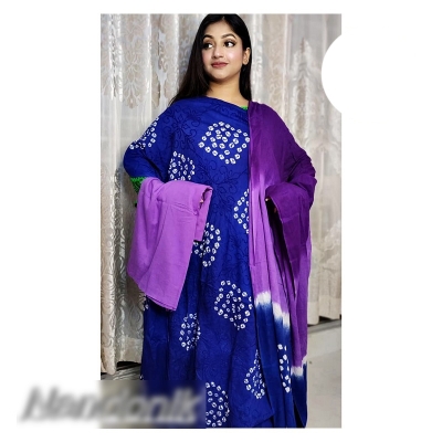 Picture of Exclusive Cotton Chundri Batik Unstitch Three Piece Multicolor,Un-stitched