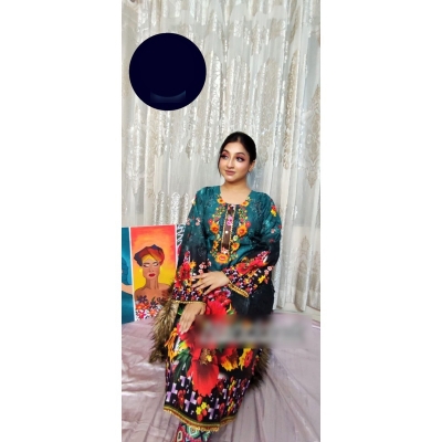 Picture of Stylish Reyon Silk Bin Saeed Ditto Stitched One Piece Multicolor