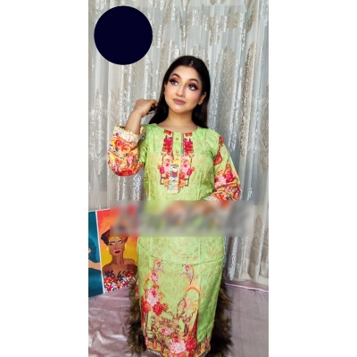 Picture of Stylish Reyon Silk Bin Saeed Ditto Stitched One Piece Multicolor