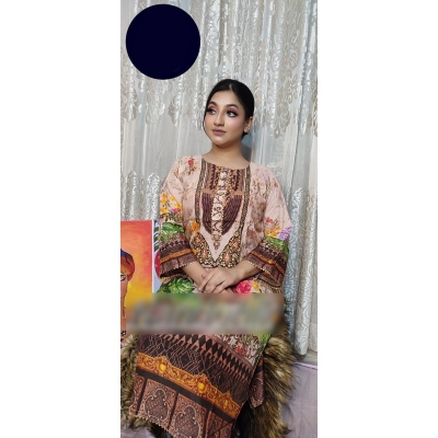 Picture of Stylish Reyon Silk Bin Saeed Ditto Stitched One Piece Multicolor