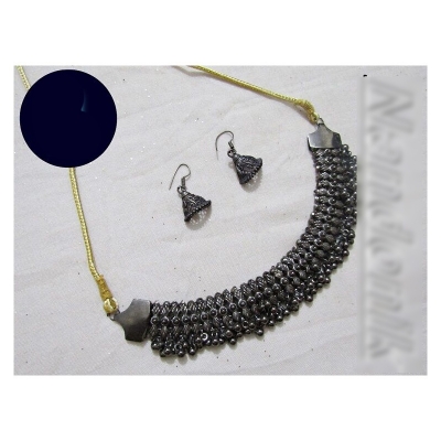 Picture of Fashionable Trendy Black Polish Antique  Jewelry  Set For Women Multicolor