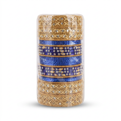 Picture of Bridal Metal Bangles Set /  Bridal Churi Set Multicolor,2.8