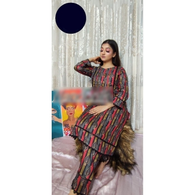 Picture of Sadabahar Co-ords 2 Piece Collection Ready to Wear Stitched Two Piece Set For Women Girl Multicolor,40