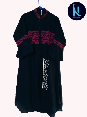 Picture of One piece Double jorjet Fashionable  Kurti for women 