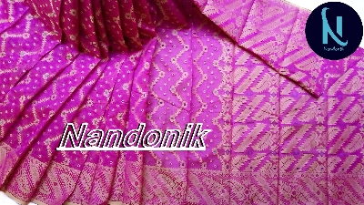 Picture of Half Silk Jamdani Saree 