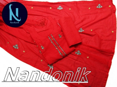 Picture of Exclusive Boutiques Unstitched Three Piece With Extra Sleeves 