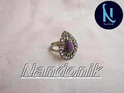 Picture of Colorful Imitation Gem Ad Stone Adjustable Finger Ring For Women 