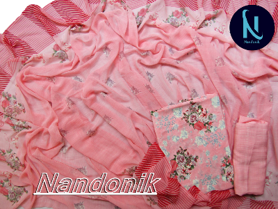 Picture of Indian Rishika Silk unstitched three piece 