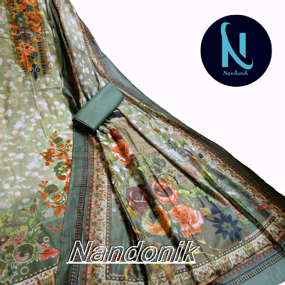 Picture of Printed Cotton Unstitch Three Piece 