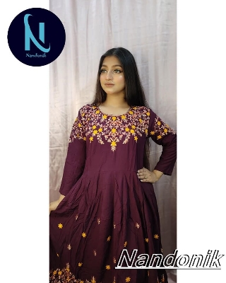 Picture of Exclusive Embroiderd China Linen Kurti 