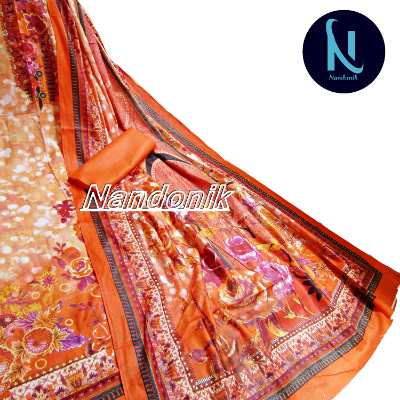 Picture of Printed Cotton Unstitch Three Piece 