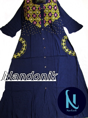 Picture of One piece China Linen Fashion Kurti for women 