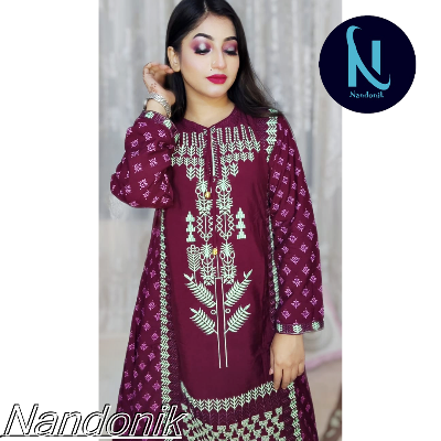 Picture of Embroidery  Worked  Long Kurti/Gown 