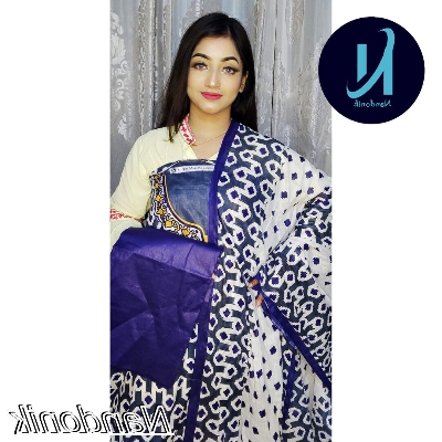 Picture of BD Lawn unstitch three piece (with extra sleeve) 