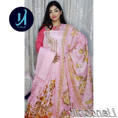 Picture of Exclusive Catalogue Boutique Unstitch Three Piece With Extra Sleeves 