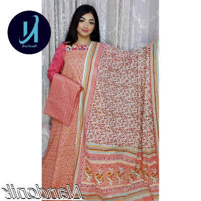 Picture of Exclusive  Screenprinted Joypuri Patel Cotton Unstitched Three Piece 