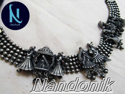 Picture of Fashionable Trendy Black Polish Antique  Jewelry  Set For Women Multicolor