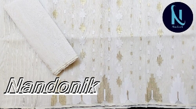 Picture of Handloom Dhakai Jamdani Saree with Extra Jamdani Blouse Piece Multicolor