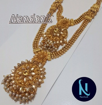 Picture of Elegant & Trendy South Indian Jewellery Set of Necklace and Earring for Women Sita and Earring Set Multicolor