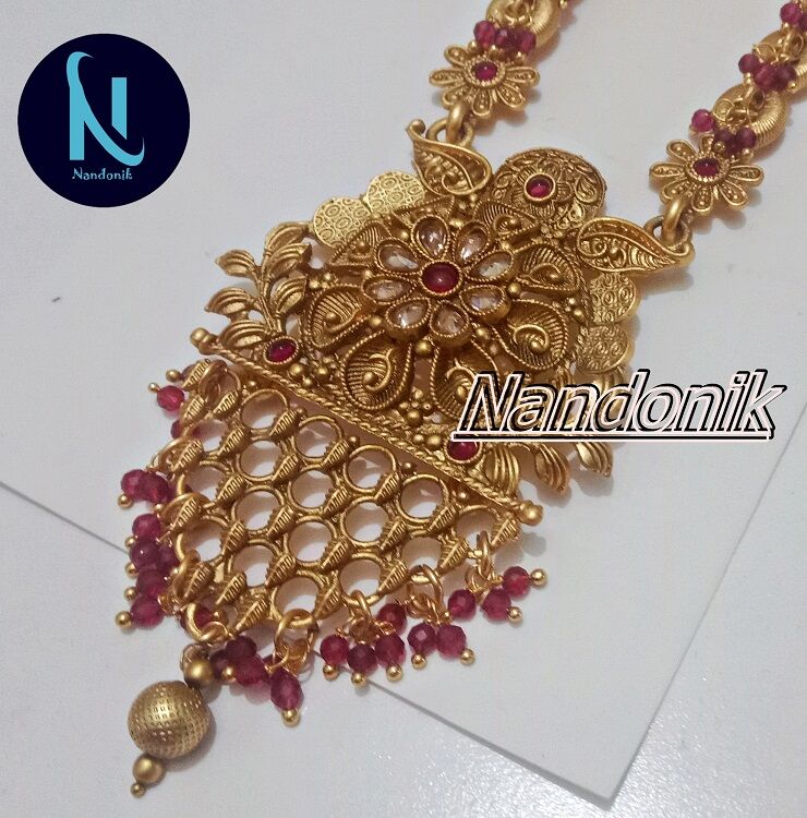 Picture of Elegant & Trendy South Indian Jewellery Set of Necklace and Earring for Women Sita and Earring Set Multicolor