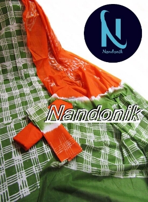 Picture of Exclusive Cotton Moom  Batik Unstitch Three Piece With Extra Sleevs Multicolor,Un-stitched