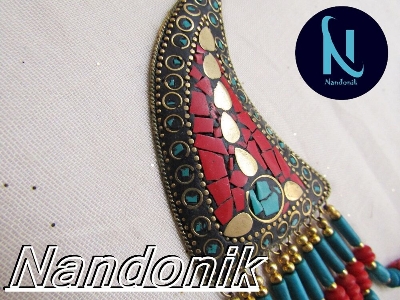 Picture of Fashionable Trendy  Wooden Beads Neckpiece / Sita /Necklese For Women Multicolor