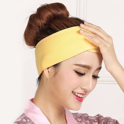 Picture of Spa Facial Terry Cloth Headband – Soft Stretch Hair Towel Band for Women - Multicolor