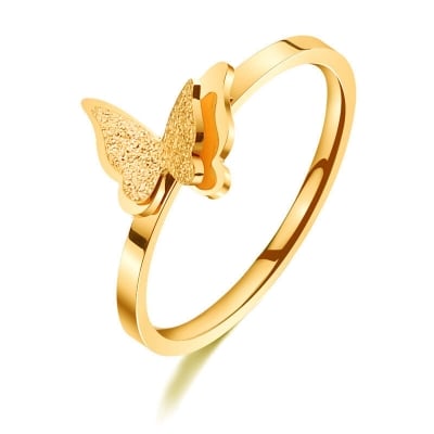 Picture of Adjustable Butterfly Ring – Stylish Women’s Fashion Jewelry (Resizable) - Adjustable