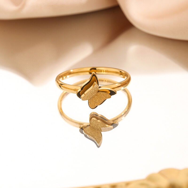Picture of Adjustable Butterfly Ring – Stylish Women’s Fashion Jewelry (Resizable) - Adjustable