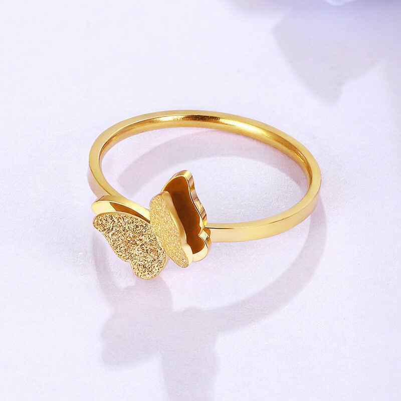 Picture of Adjustable Butterfly Ring – Stylish Women’s Fashion Jewelry (Resizable) - Adjustable