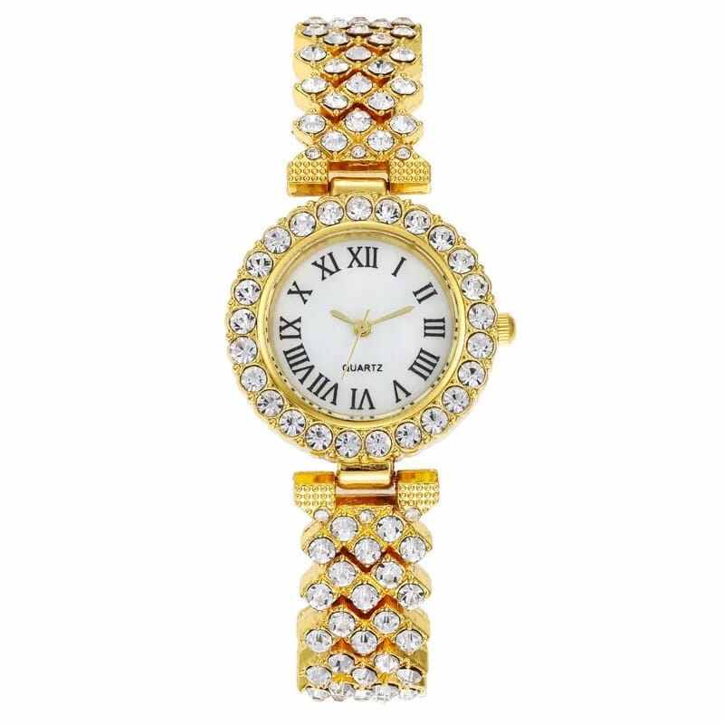 Picture of Stylish Watch & Bracelet Combo Pack – Fashion Accessories for Women & Girls - Gold