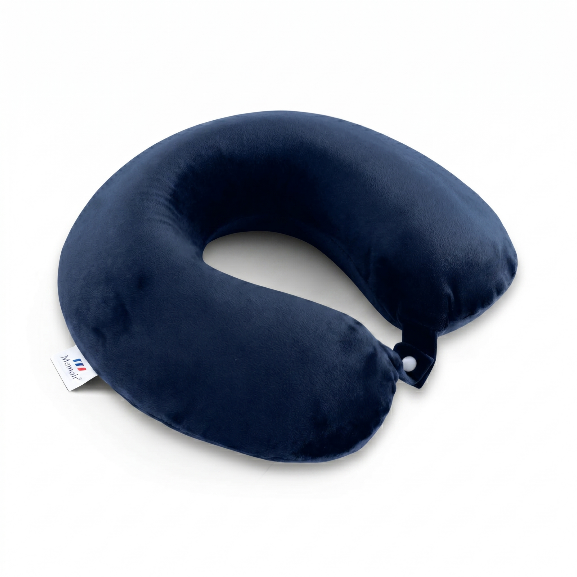 Picture of Comfortable Travel Neck Pillow | Soft Fabric | Neck Support | Round Shape | Soft Velvet Cover | Men & Women - Black