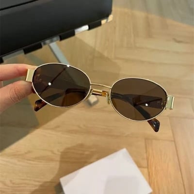 Picture of Retro Luxe Oval Sunglasses – Style Meets Protection - Multicolor
