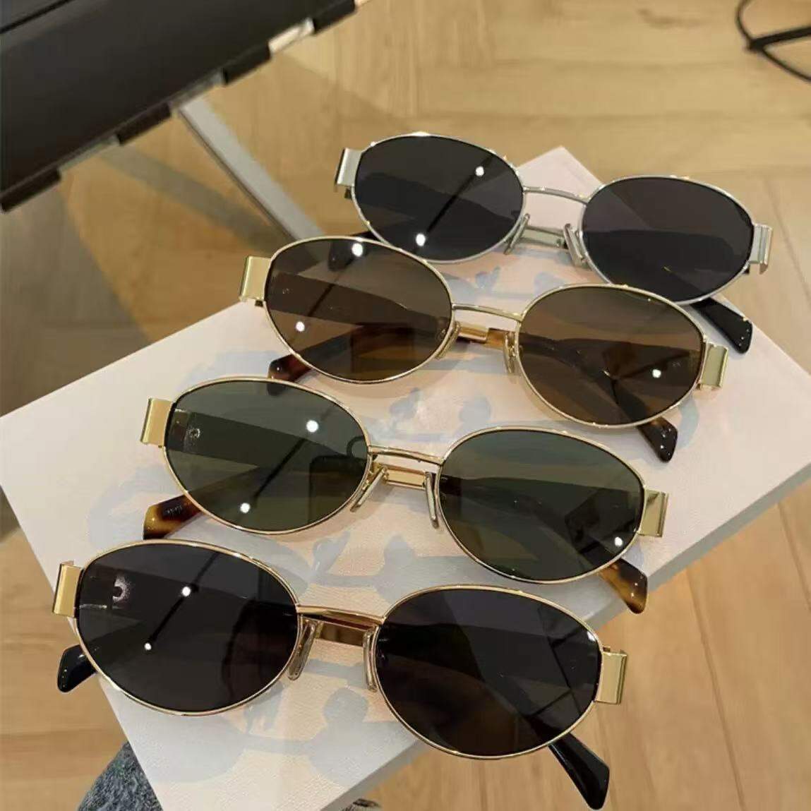 Picture of Retro Luxe Oval Sunglasses – Style Meets Protection - Multicolor