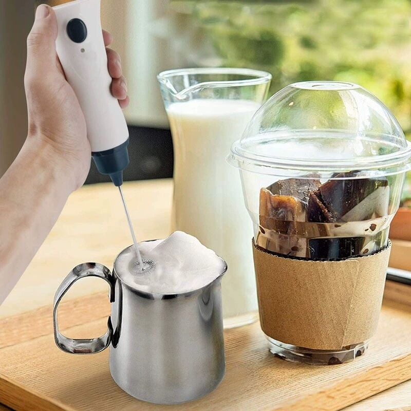 Picture of Rechargeable Hand Liquid  Mixer / Coffee Maker / Juice Maker with Charging Cable - White