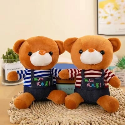 Picture of Soft Teddy Doll Small Toy Baby Birthday Gift - Multicolor