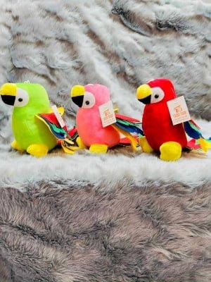 Picture of Parrot Plush Soft Toy Doll Cute Baby Birthday Gift - Pink