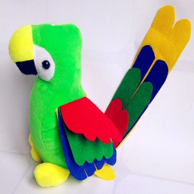Picture of Parrot Plush Soft Toy Doll Cute Baby Birthday Gift - Pink
