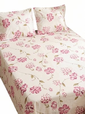 Picture of Cotton Printed Double King Size Bedsheet Set (7.5 × 8 Feet) with 2 Pillow Covers | Soft, Comfortable & Colorful - Multicolor
