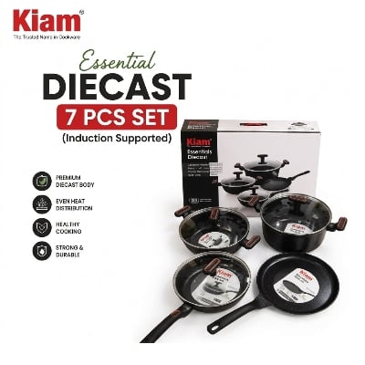Picture of Kiam Essential Die Cast 7 Pieces Induction Compatible  Cookware Set 