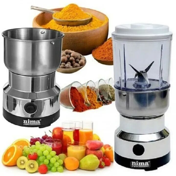 Picture of Nima 2 in 1 Electric Blender & Grinder 300W – Multi-Purpose Kitchen Appliance for Grinding Spices, Nuts, Coffee Beans, Dry Ingredients & Fresh Juice Preparation 