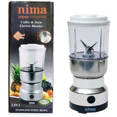 Picture of Nima 2 in 1 Electric Blender & Grinder 300W – Multi-Purpose Kitchen Appliance for Grinding Spices, Nuts, Coffee Beans, Dry Ingredients & Fresh Juice Preparation 