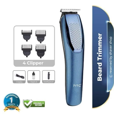 Picture of HTC AT-1210 Rechargeable Hair Trimmer | Cordless Electric Beard & Hair Clipper | Adjustable Length Settings | Professional Grooming Trimmer for Men 