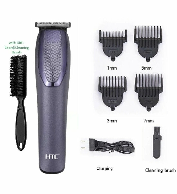 Picture of HTC AT-1210 Rechargeable Hair Trimmer | Cordless Electric Beard & Hair Clipper | Adjustable Length Settings | Professional Grooming Trimmer for Men 